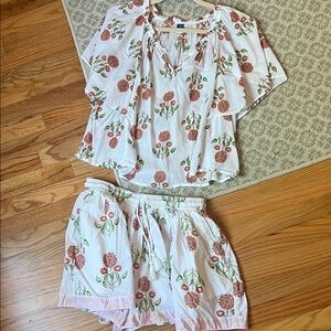 Old Navy floral block print set